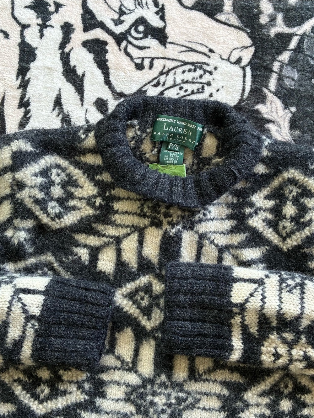000 - VINTAGE 90s WOMENS POLO RALPH LAUREN WOOL KNIT SWEATER